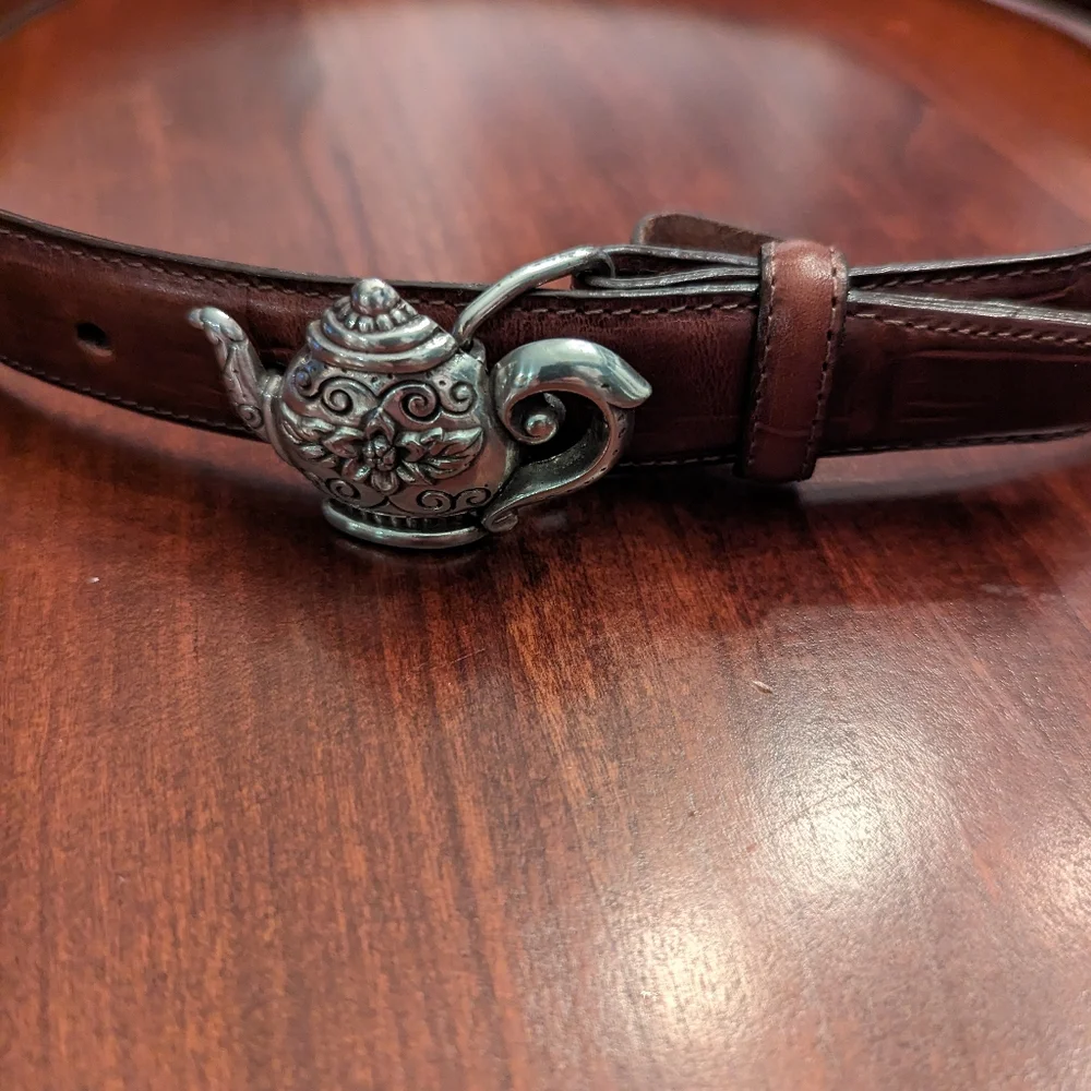 Two vintage Talbots Brighton collaboration leather belts. Size M - Picture 9 of 14